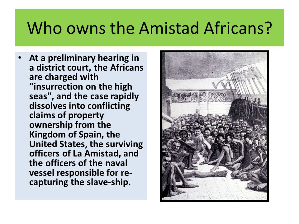 Who owns the Amistad Africans
