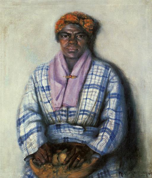 Woman Peeling Apples