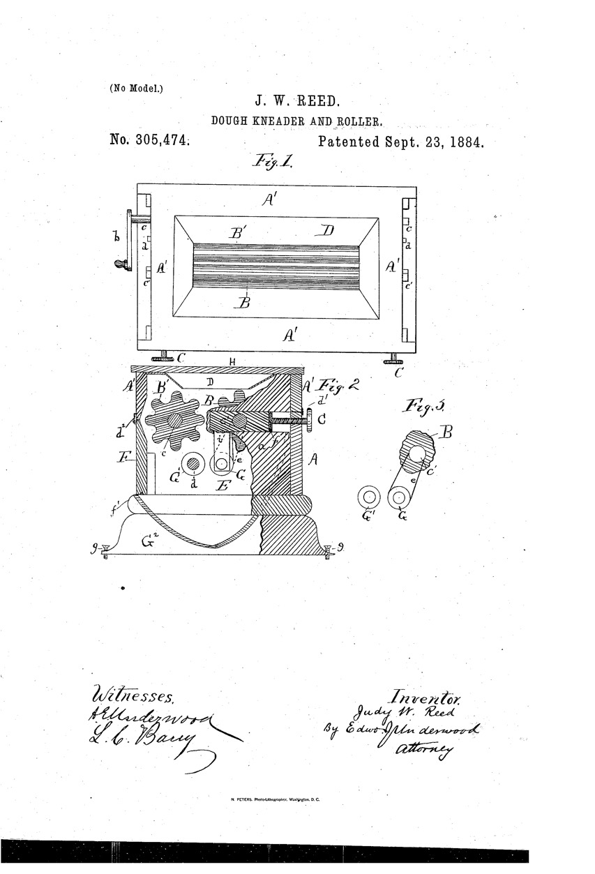 Judy Reed - Dough Kneader Diagram